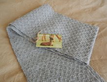 Load image into Gallery viewer, 100% Canadian Alpaca Handwoven Scarves. Pure Alpaca wool scarves are luxurious, soft, lightweight and warmer than regular wool. Our Alpacas are Canadian raised in the Alberta Foothills.